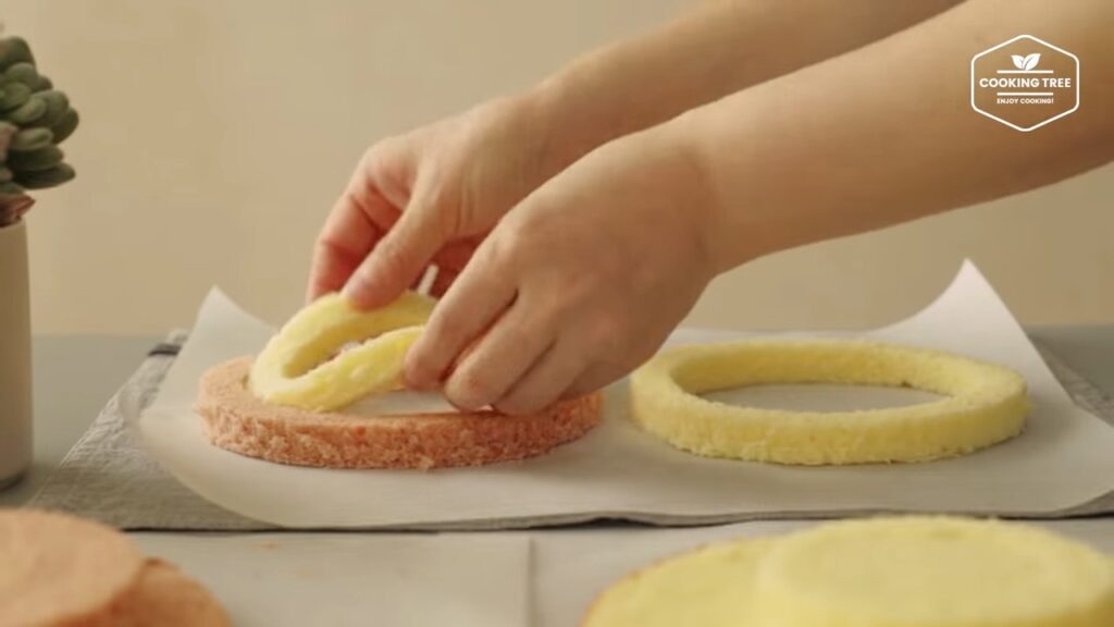 Strawberry Checkerboard Cake Recipe