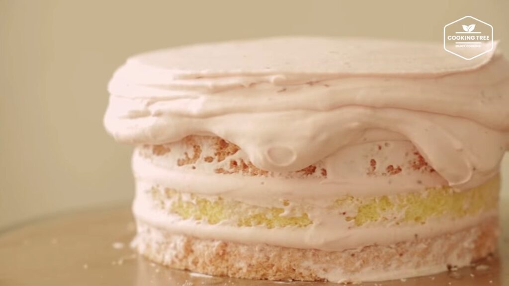 Strawberry Checkerboard Cake Recipe