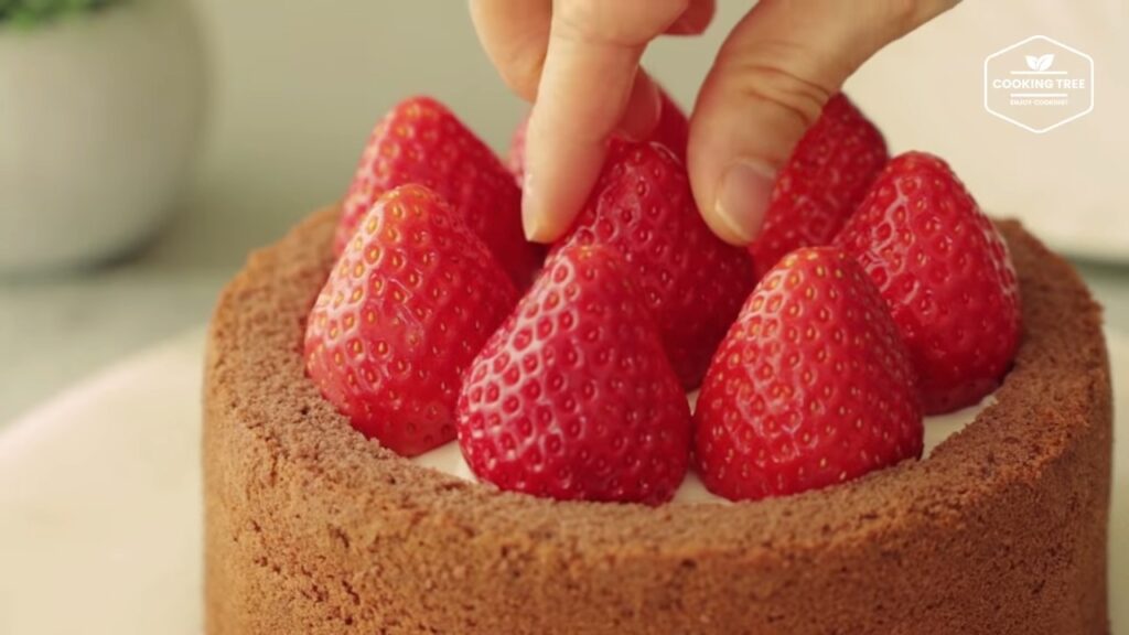 Rezept für Erdbeer-Schoko-Kuchen 62 Strawberry Choco Cake Recipe