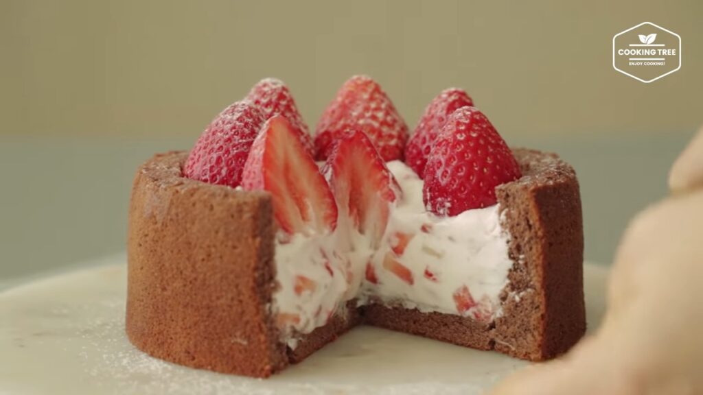 Rezept für Erdbeer-Schoko-Kuchen 72 Strawberry Choco Cake Recipe