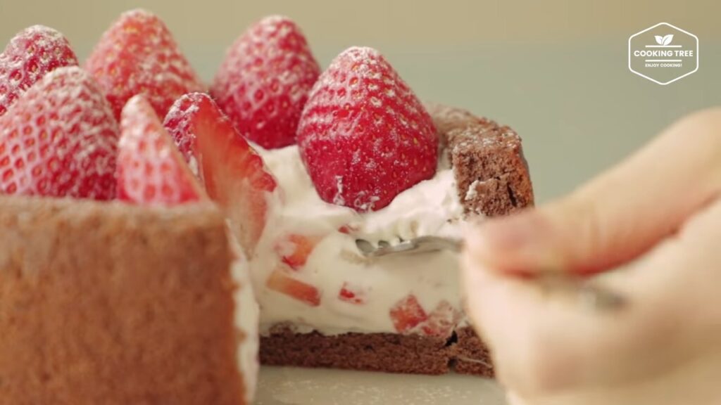 Rezept für Erdbeer-Schoko-Kuchen 78 Strawberry Choco Cake Recipe