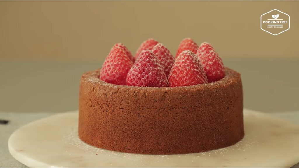 Rezept für Erdbeer-Schoko-Kuchen 80 Strawberry Choco Cake Recipe