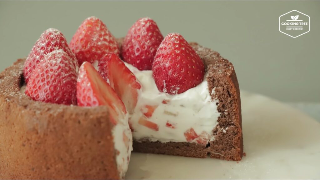 Rezept für Erdbeer-Schoko-Kuchen 85 Strawberry Choco Cake Recipe