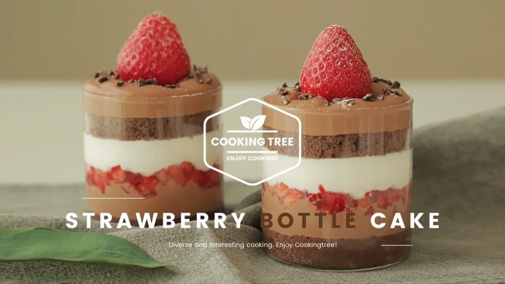Strawberry Chocolate Bottle cake Recipe