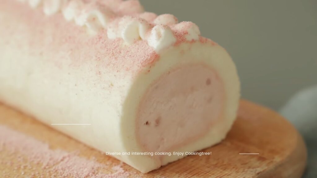 Strawberry Chocolate White Roll Cake Recipe Cooking tree