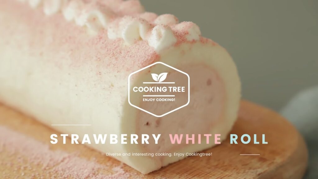 Strawberry Chocolate White Roll Cake Recipe Cooking tree