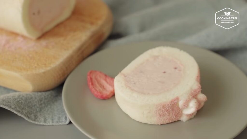 Strawberry Chocolate White Roll Cake Recipe Cooking tree