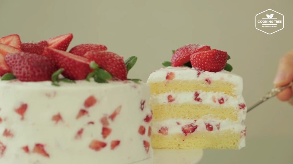 Strawberry cake Recipe Cooking tree