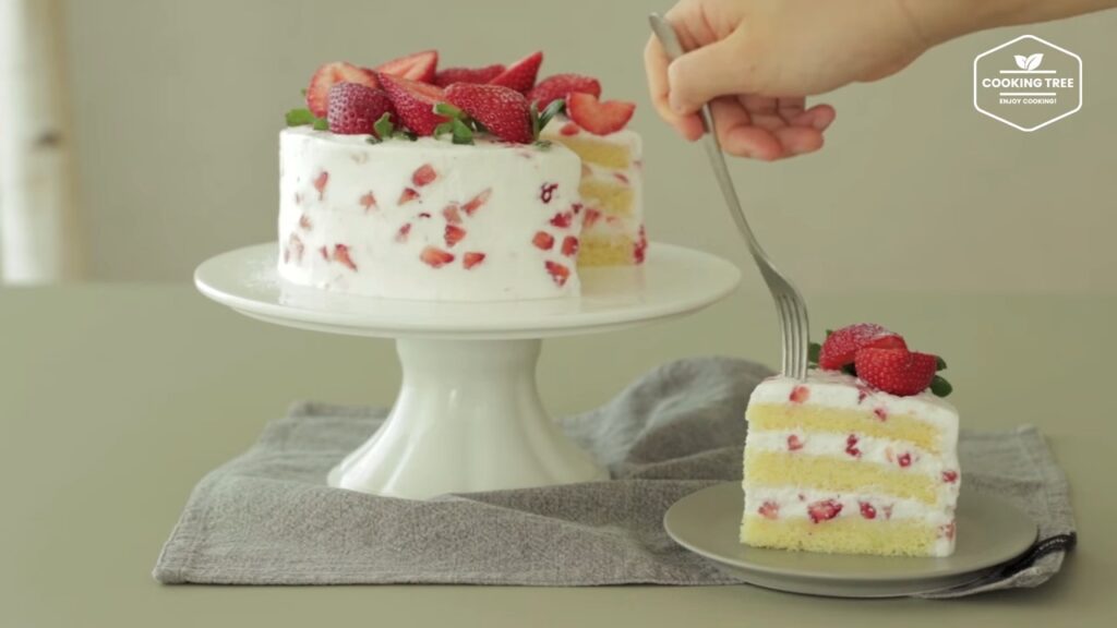 Strawberry cake Recipe Cooking tree