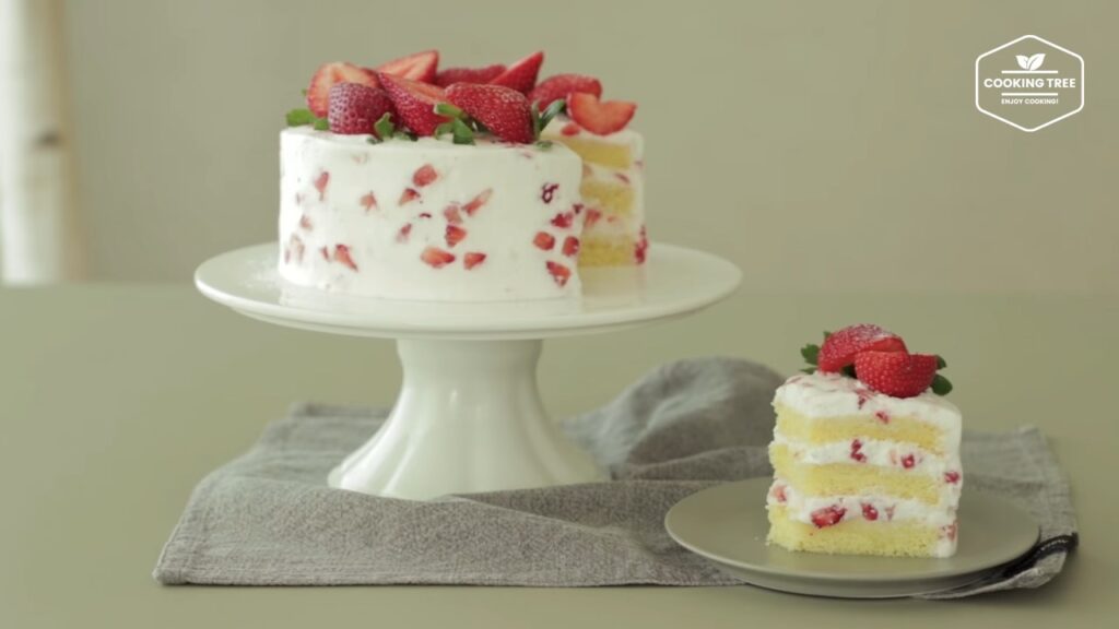 Strawberry cake Recipe Cooking tree