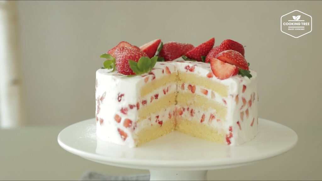 Strawberry cake Recipe Cooking tree
