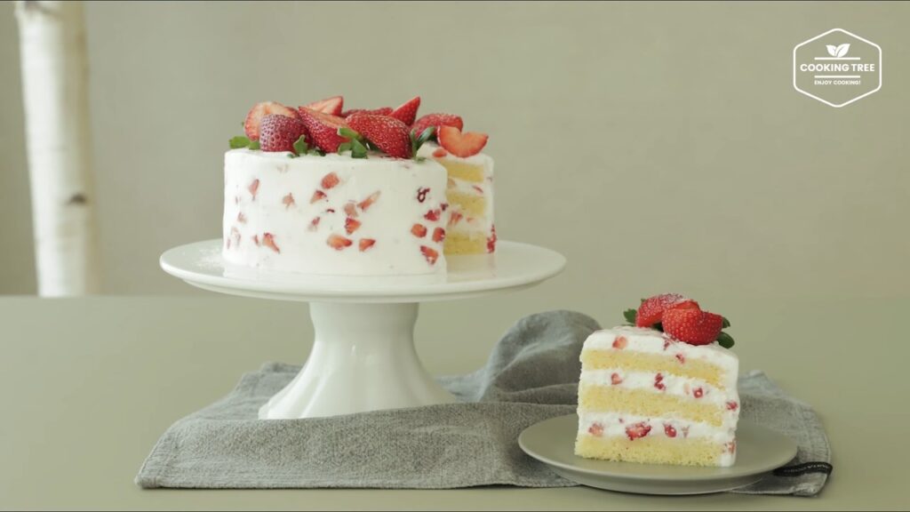 Strawberry cake Recipe Cooking tree