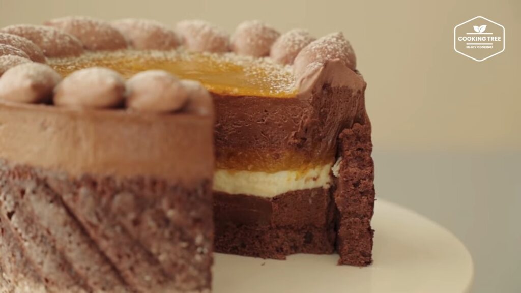 Tangerine Chocolate Charlotte Cake Recipe