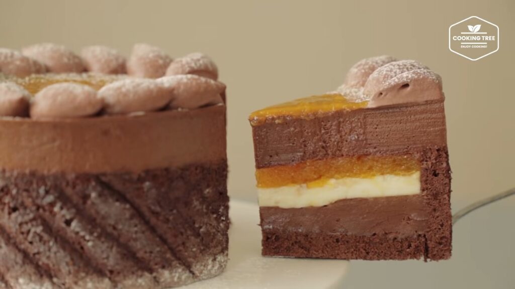 Tangerine Chocolate Charlotte Cake Recipe