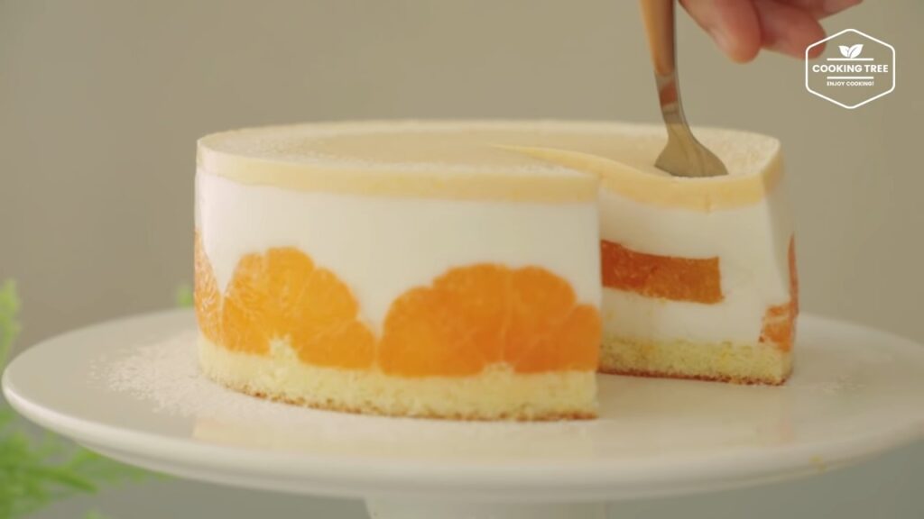 Tangerine yogurt mousse cake Recipe Cooking tree