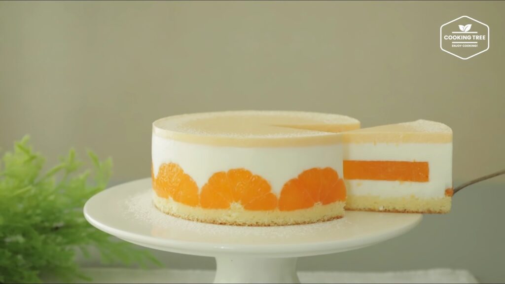 Tangerine yogurt mousse cake Recipe Cooking tree