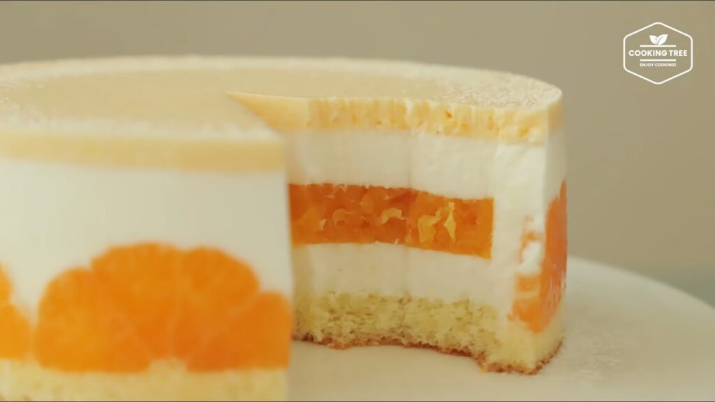 Tangerine yogurt mousse cake Recipe Cooking tree