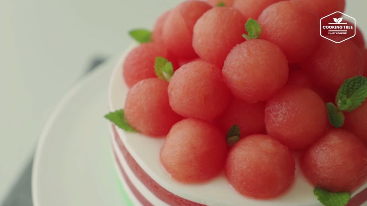 Watermelon jelly cake Recipe