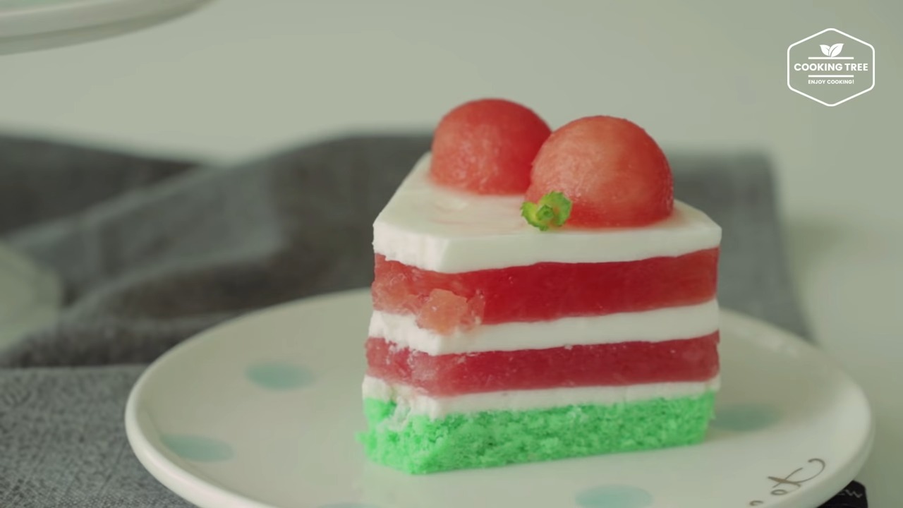 Watermelon jelly cake Recipe