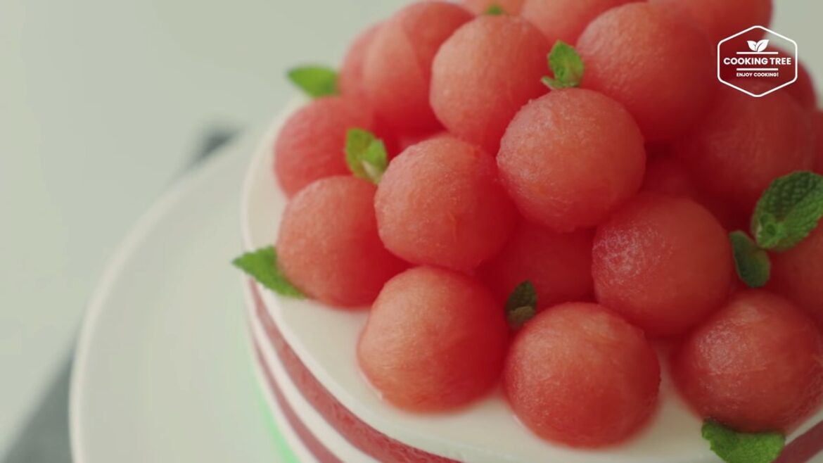 Watermelon jelly cake Recipe Cooking tree Watermelon jelly cake Recipe Cooking tree