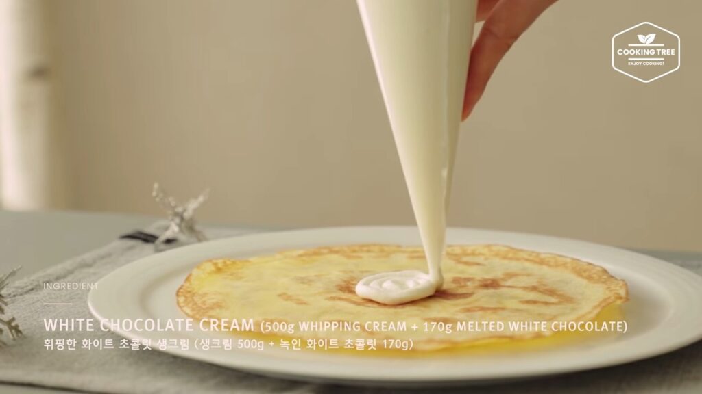 White Chocolate Crepe Cake Recipe