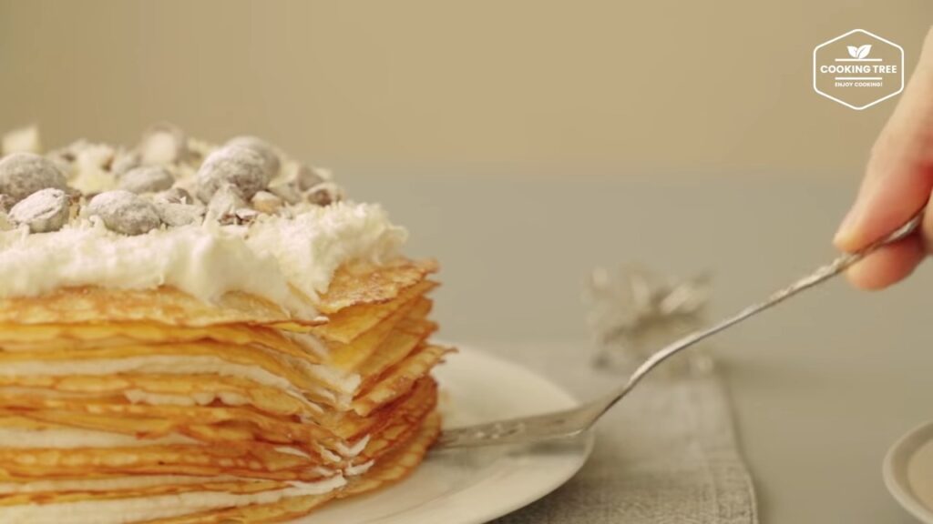 White Chocolate Crepe Cake Recipe