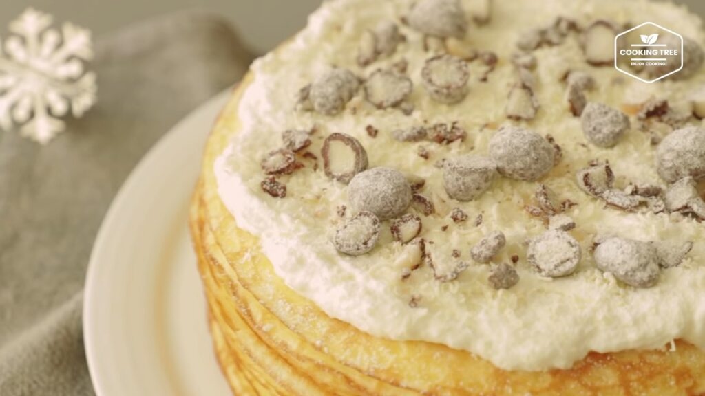White Chocolate Crepe Cake Recipe