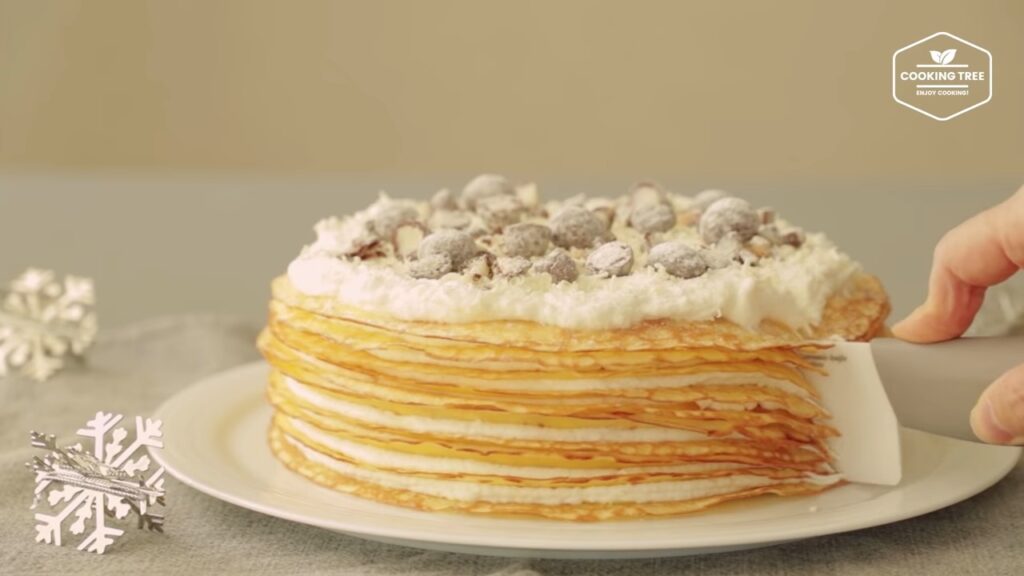 White Chocolate Crepe Cake Recipe