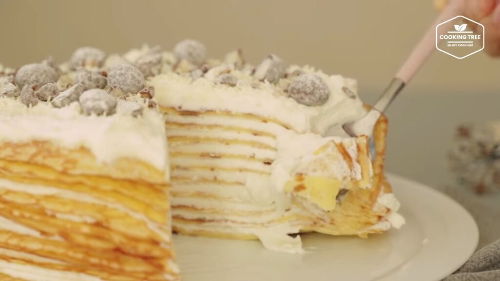 White Chocolate Crepe Cake Recipe