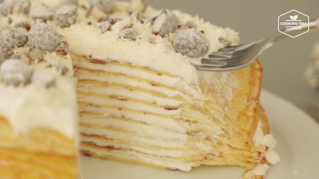 White Chocolate Crepe Cake Recipe