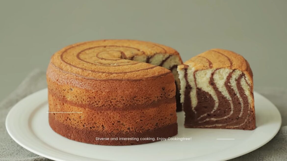 Zebra Sponge Cake Recipe