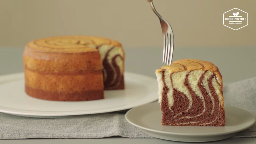 Zebra Sponge Cake Recipe