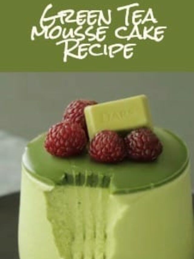 Green Tea mousse cake Recipe Cooking Tree