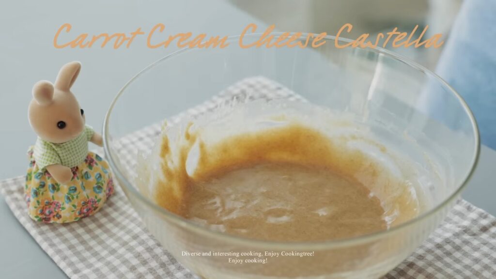 Carrot Cream Cheese Castella Recipe