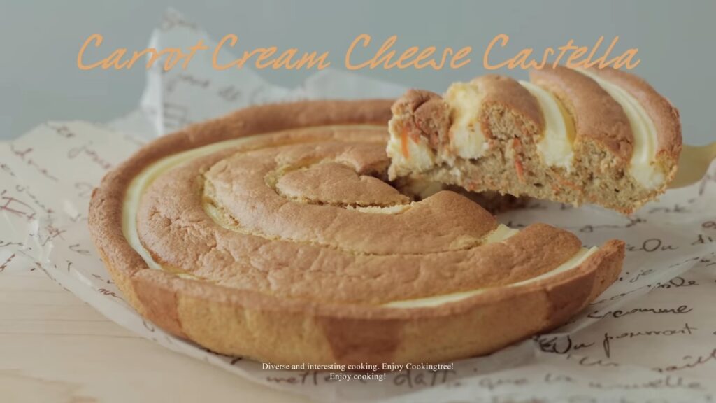 Carrot Cream Cheese Castella Recipe