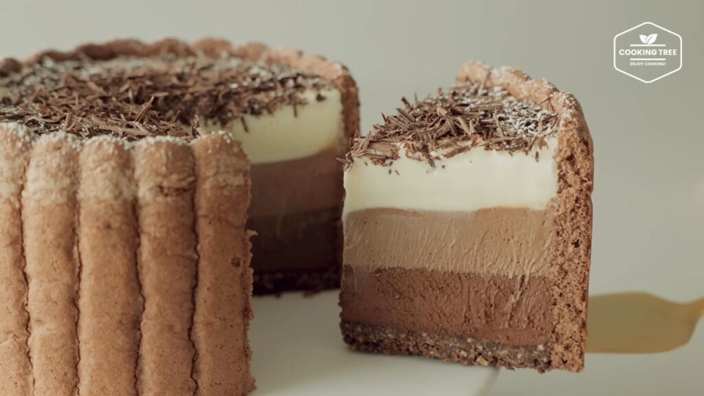 Triple Chocolate Charlotte Cake Recipe