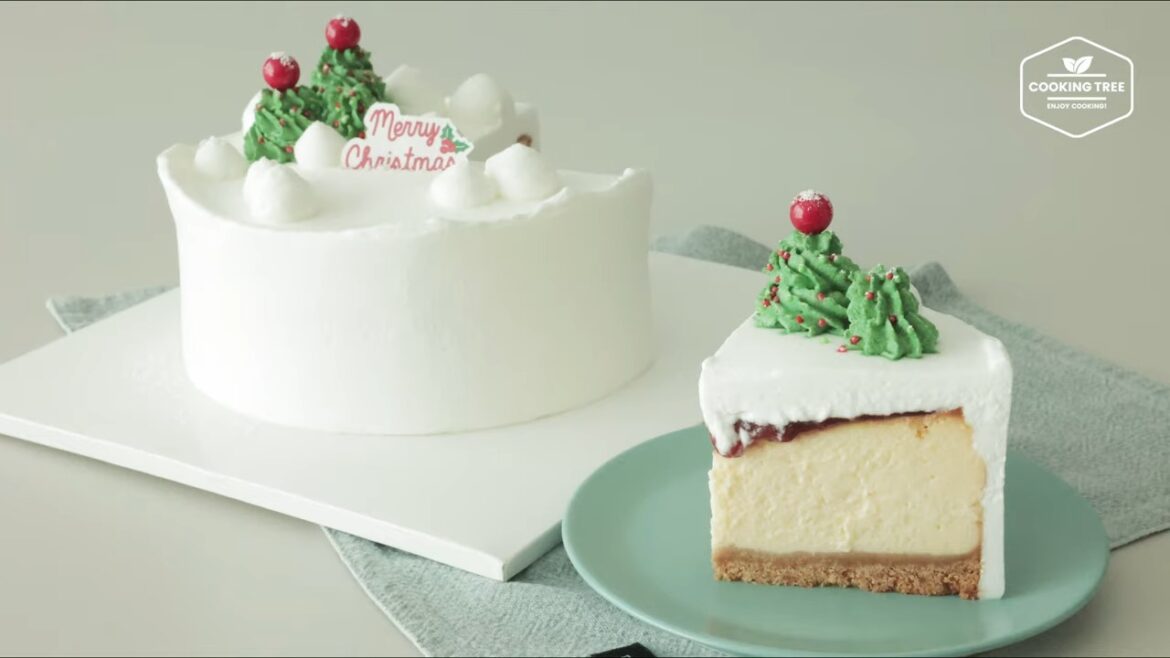 Christmas Cream Baked Cheesecake Recipe Christmas Cream Baked Cheesecake Recipe