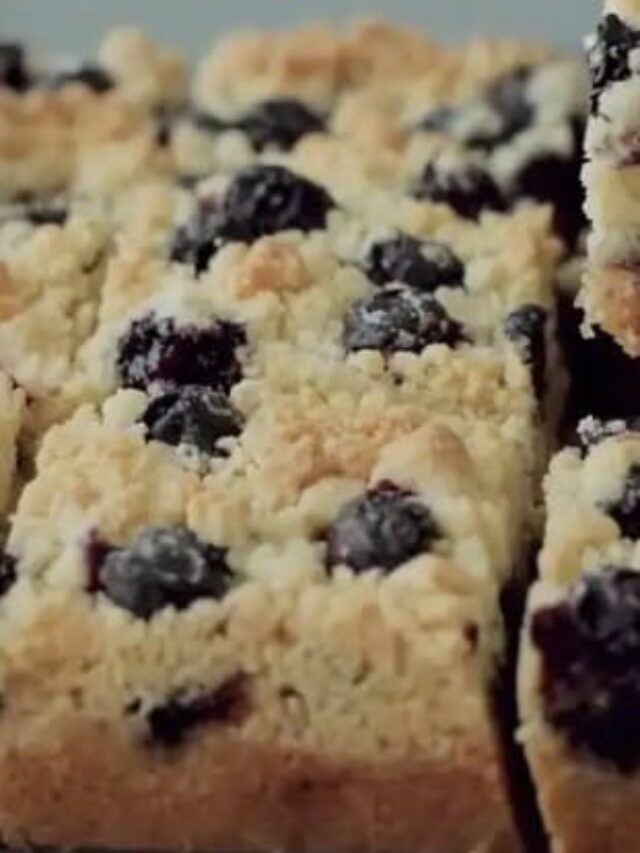 Blueberry Crumble Butter Cake Bar Recipe Cooking Tree