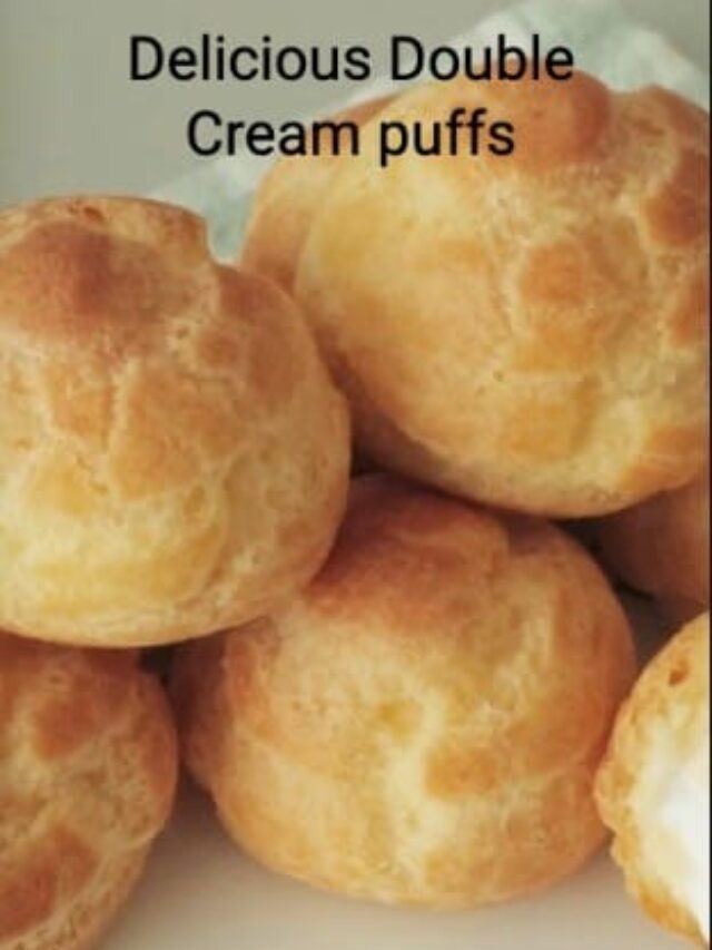 Delicious Double Cream puffs Recipe