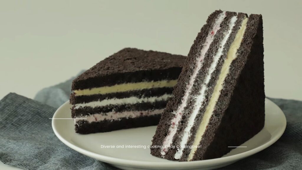 Black Chocolate Sandwich Cake Recipe Cooking tree