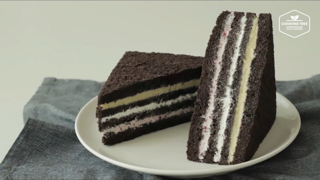 Black Chocolate Sandwich Cake Recipe Cooking tree