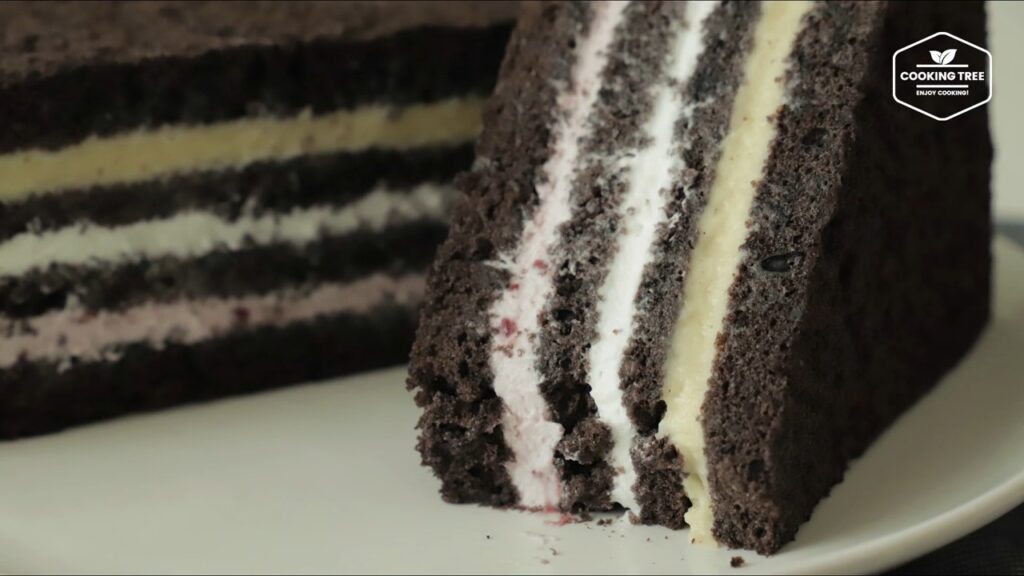 Black Chocolate Sandwich Cake Recipe Cooking tree