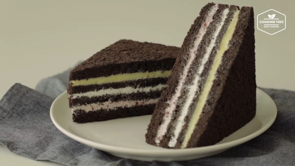 Black Chocolate Sandwich Cake Recipe Cooking tree