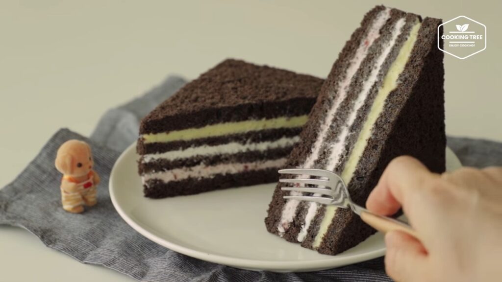 Black Chocolate Sandwich Cake Recipe Cooking tree