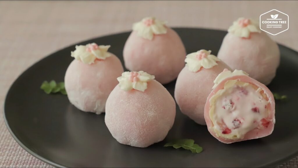 Cherry blossom Strawberry Rice cake Recipe Cooking tree