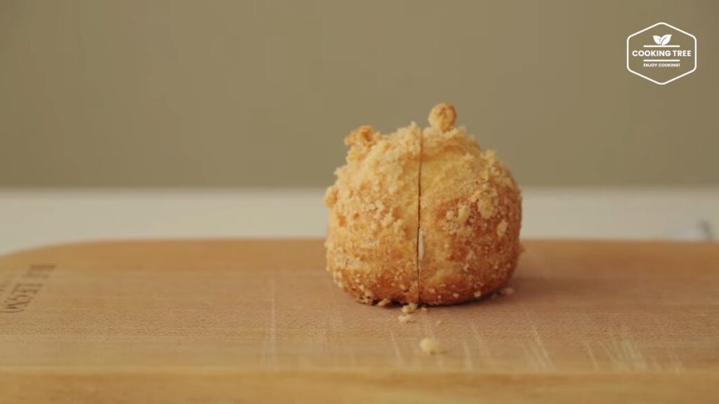 Crumble Cream puff Choux Recipe Cooking tree