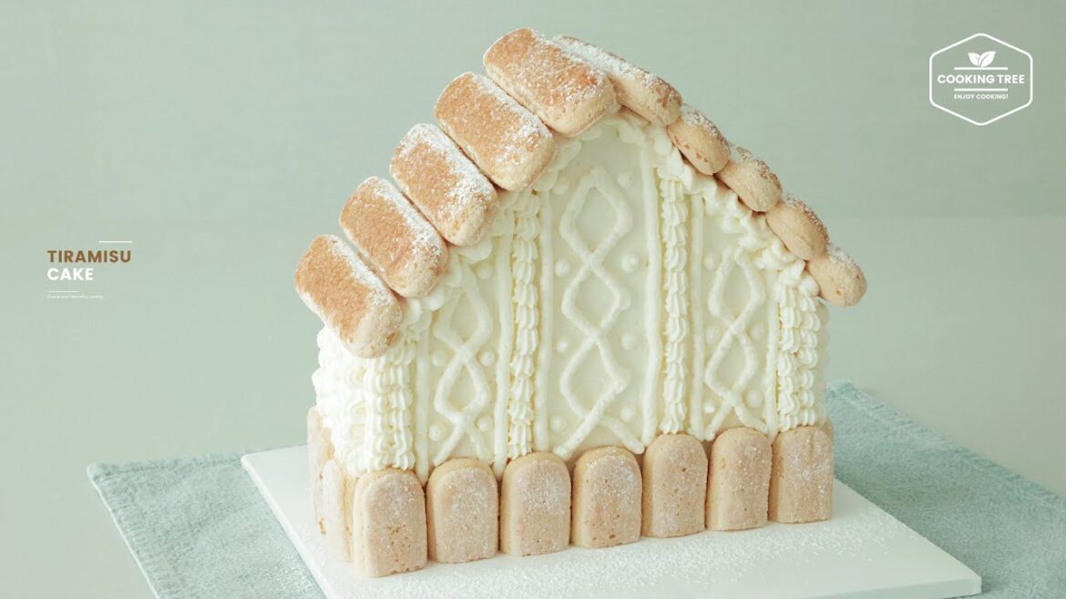 image that shows House-shaped Tiramisu Cake