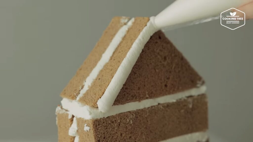 House shaped Tiramisu Cake Recipe