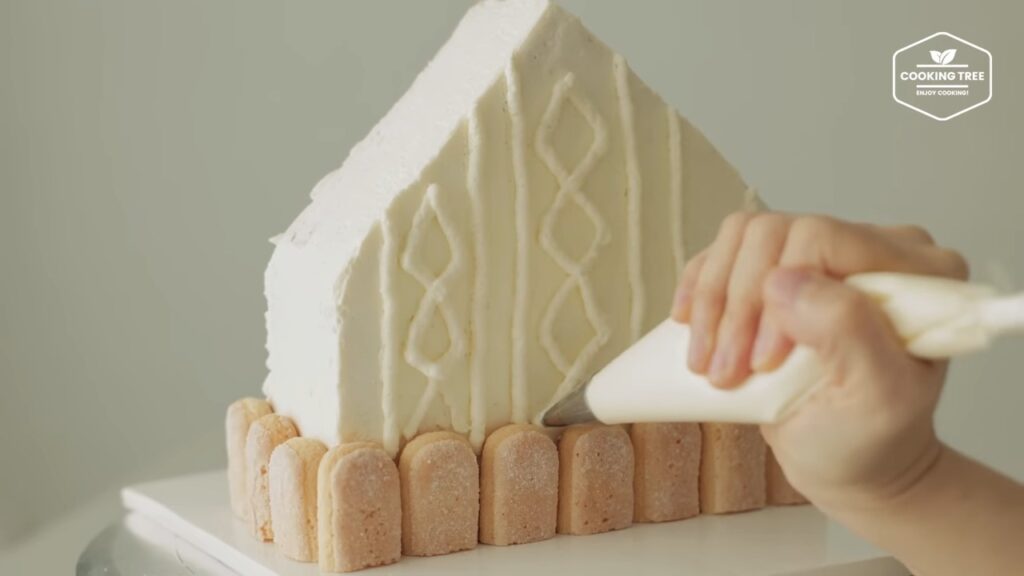 House shaped Tiramisu Cake Recipe