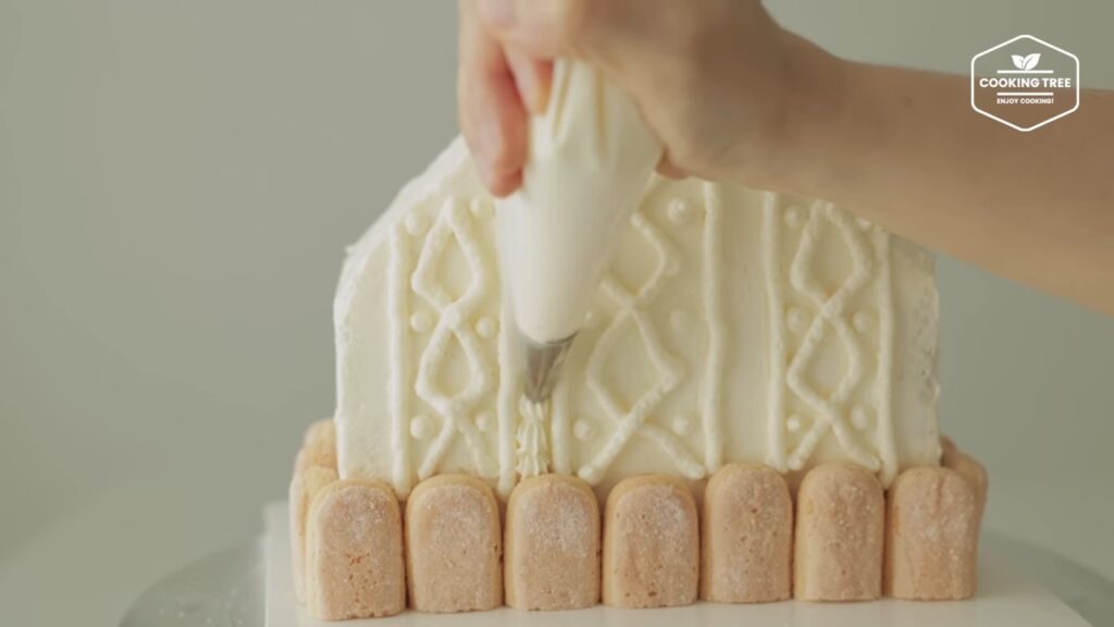 House shaped Tiramisu Cake Recipe